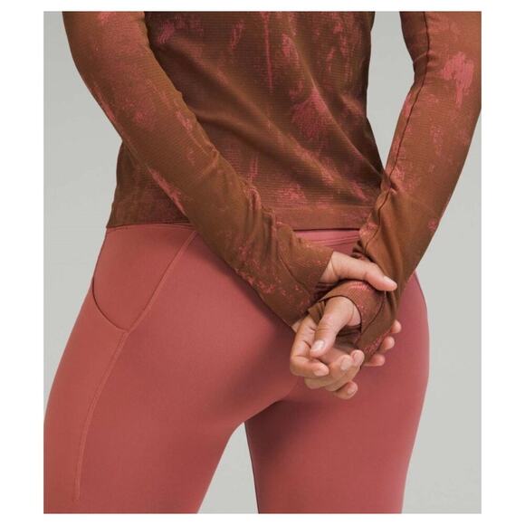 Lululemon Womens Swiftly Tech Long Sleeve 2.0 *Race Top Activewear Running Brown - Picture 3 of 13